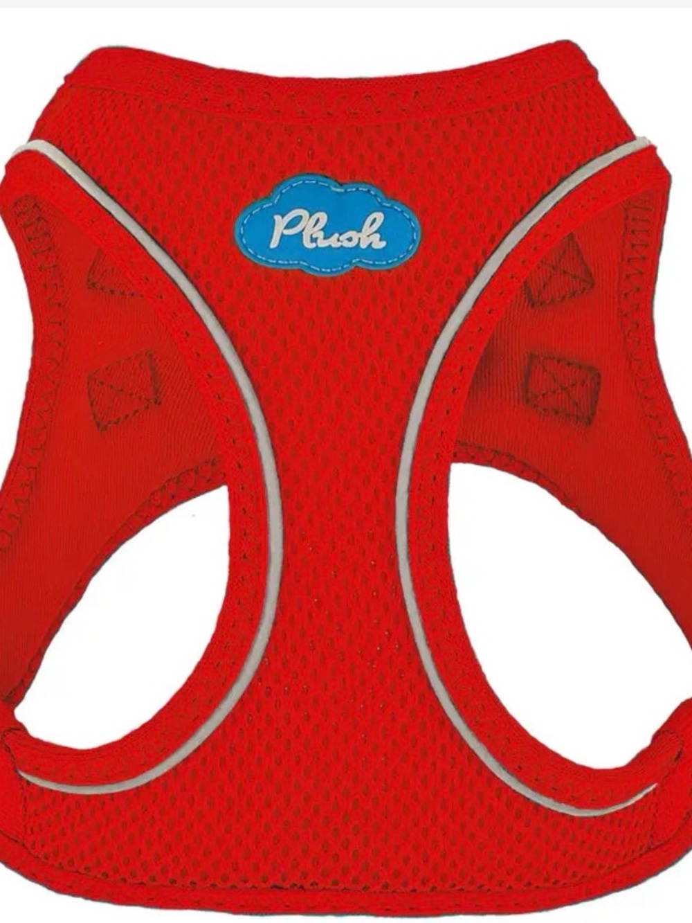 PLUSH Red Breathable Mesh Small Pet Harness
